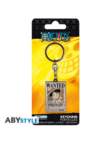 Llavero Abystyle One Piece Modelo Wanted Luffy