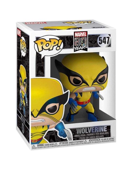 Figura Funko Pop! Marvel 80 Aniversario Wolverine Modelo 547 | 44155