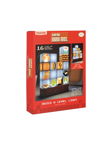 Lámpara de Led Paladone Súper Mario Bros Modelo Bloques