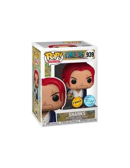 Figura Funko Pop! One Piece Shanks Modelo 939 | 55602 Edición Chase y Especial  de Funko