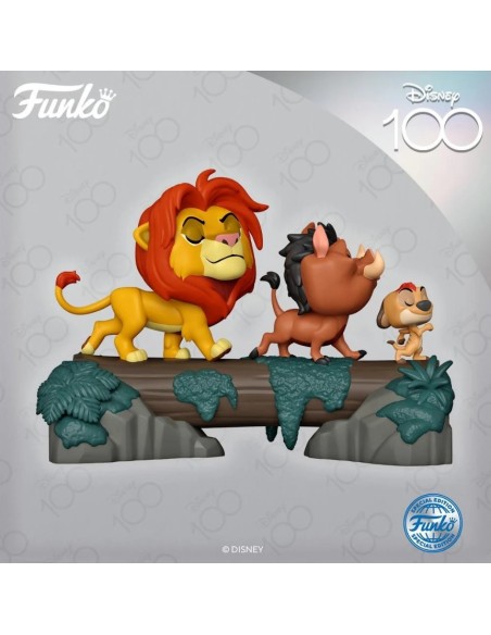 Figura Funko Pop! Moment Disney 100 Aniversario Hakuna Matata Modelo 1313 | 68641 Edición Especial de Funko