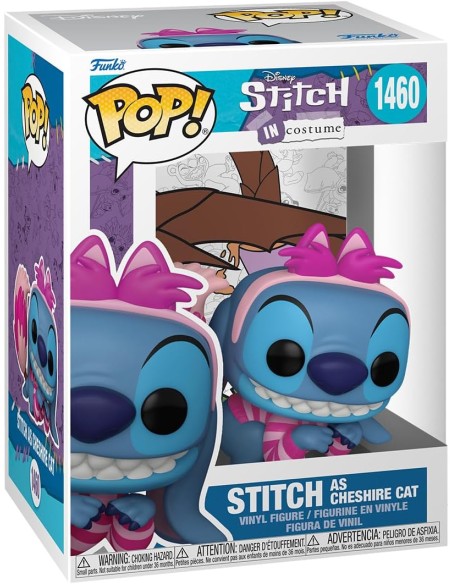 Figura Funko Pop! Disney Stitch Disfrazado de Gato Cheshire Modelo 1460 | 75163