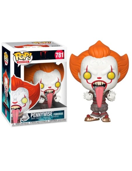 Figura Funko Pop! Películas It Pennywise con lengua sacada Modelo 781 | 40631