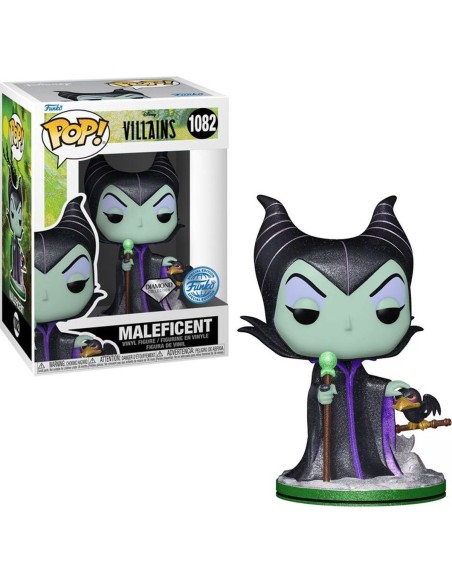 Figura Funko Pop! Disney Villanas Maléfica Modelo 1082 | 58921 Edición Especial de Funko Diamond Collection