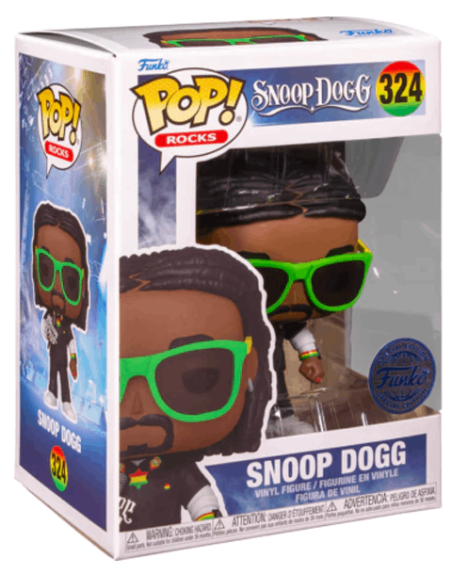 Figura Funko Pop! Rocks Snoop Dogg Modelo 324 | 71820 Edición Especial de Funko