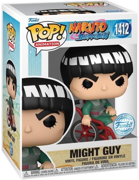 Figura Funko Pop! Animación Naruto Shippuden Might Guy Modelo 1412 | 61051 Edición Especial de Funko