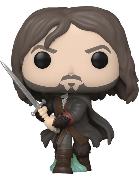 Figura Funko Pop! El Señor de los Anillos Aragorn Modelo 1444 | 74704 Edición Exclusiva Serie Especial Brilla en la Oscuridad