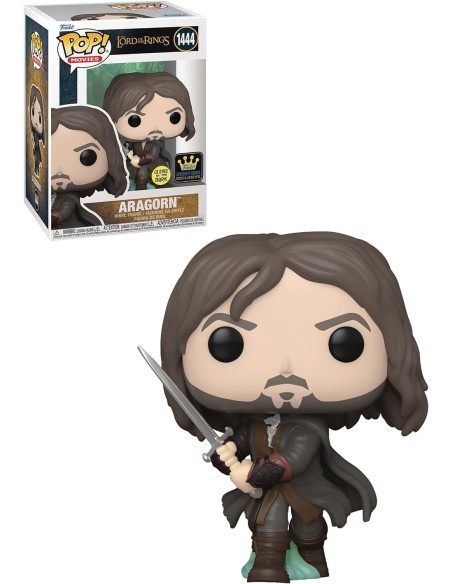 Figura Funko Pop! El Señor de los Anillos Aragorn Modelo 1444 | 74704 Edición Exclusiva Serie Especial Brilla en la Oscuridad