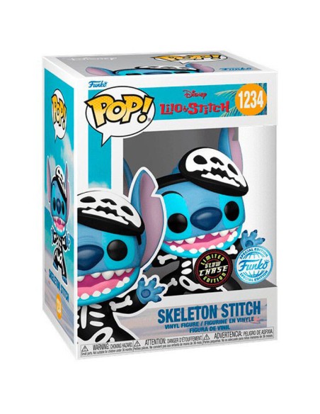 Figura Funko Pop! Lilo & Stitch Stitch Esqueleto Modelo 1234 | 66330 Edición Especial Chase