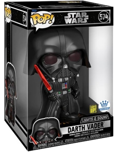 Figura Funko Pop! Star Wars Darth Vader Modelo 574 | 66649 Gigante 25 cms Edición Especial De Funko con Luz y Sonido