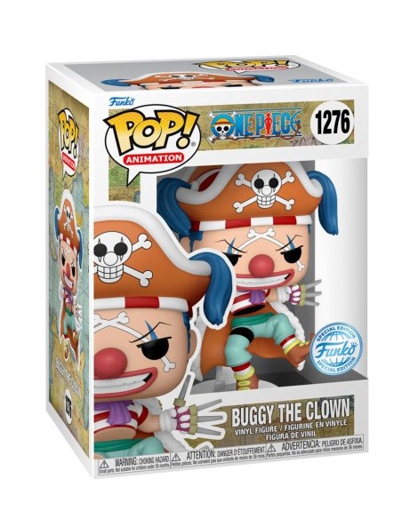 Figura Funko Pop! Animación One Piece Buggy El Payaso Modelo 1276 | 66428 Edición Especial de Funko