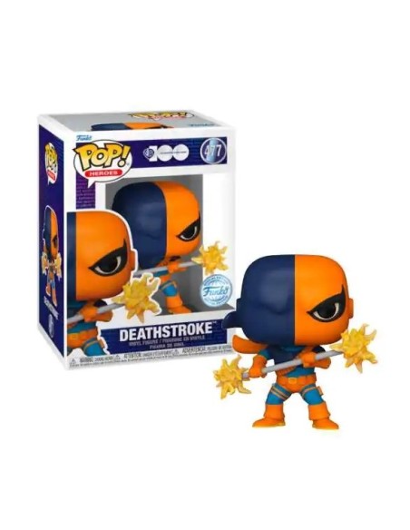 Figura Funko Pop! DC Héroes 100 Aniversario Deathstroke Modelo 477 | 71101 Edición Especial de Funko