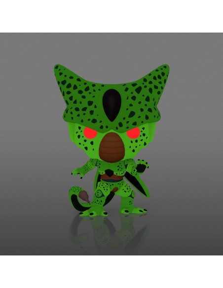 Figura Funko Pop! Bola de Dragón Z Cell Primera Forma Modelo 947 | 55641 Edición Especial Brilla en la Oscuridad