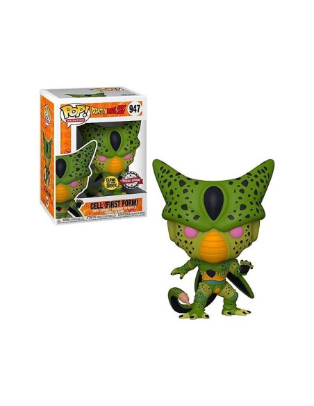 Figura Funko Pop! Bola de Dragón Z Cell Primera Forma Modelo 947 | 55641 Edición Especial Brilla en la Oscuridad