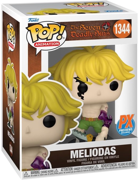 Figura Funko Pop! Animación The Seven Deadly Sins Meliodas Modelo 1344 | 63132