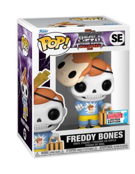 Figura Funko Pop! SE Heavy Metal Halloween 2023 Freddy Bones | 74059 Edición Limitada Convención Otoño 2023