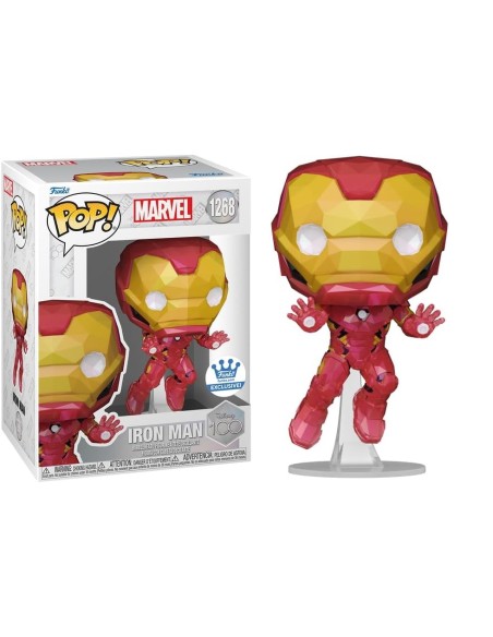 Figura Funko Pop! Marvel Disney 100 Aniversario Iron Man Modelo 1268 | 69050 Edición Exclusiva de Funko