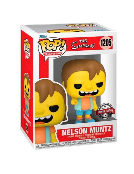Figura Funko Pop! Los Simpsons Nelson Muntz Modelo 1205 | 60302 Edición Especial