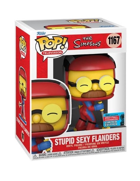 Figura Funko Pop! Los Simpsons Estúpido Sexy Flanders Modelo 1167 | 58231 Edición Limitada Convención Otoño 2022