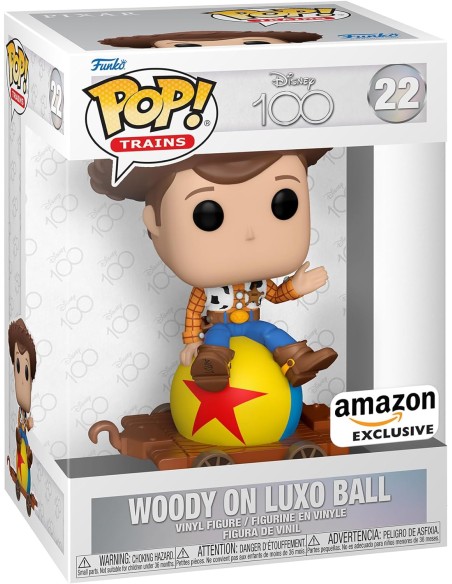 Figura Funko Pop! Tren Disney 100 Aniversario Woody sobre balón Modelo 22 | 70459 Edición Exclusiva