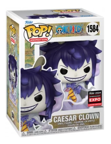 Figura Funko Pop! Animación One Piece Caesar Clown Modelo 1584 | 76839 Edición Limitada