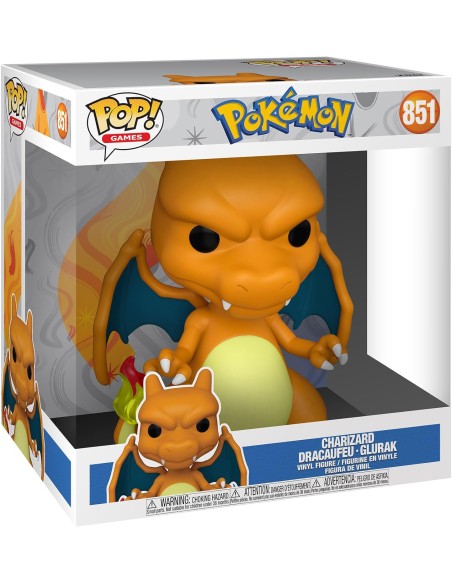 Figura Funko Pop! Pokemon Charizard Modelo 851 | 74224 Gigante 25 cms Edición Especial