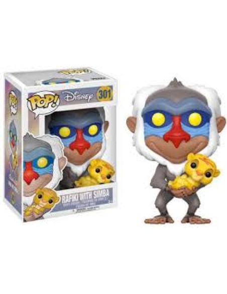 Figura Funko Pop! Disney Rafiki con Simba Modelo 301 | 20095