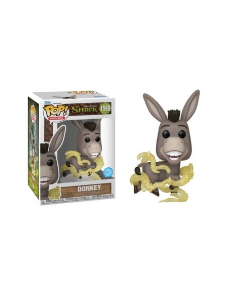 Figura Funko Pop! Películas Shrek Donkey Modelo 1598 | 81172 Edición Glitter