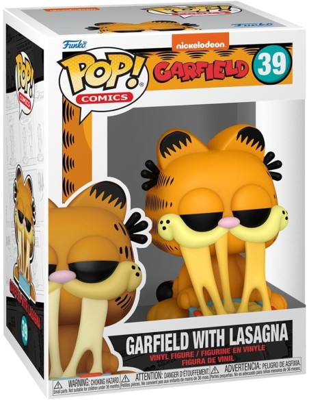 Figura Funko Pop! Comics Garfield Garfield con Lasaña Modelo 39 | 80161