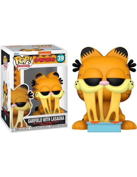Figura Funko Pop! Comics Garfield Garfield con Lasaña Modelo 39 | 80161