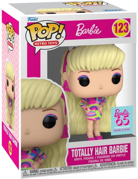 Figura Funko Pop! Retro Toys Barbie 65 Aniversario Totally Hair Barbie Modelo 123 | 67454