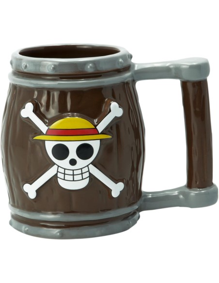 Taza de Cerámica Abystyle One Piece Modelo Barril con Calavera