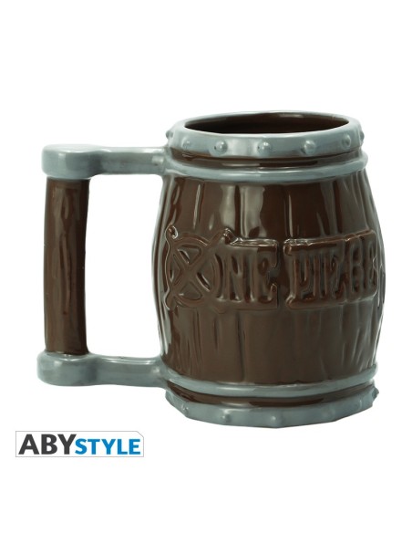 Taza de Cerámica Abystyle One Piece Modelo Barril con Calavera