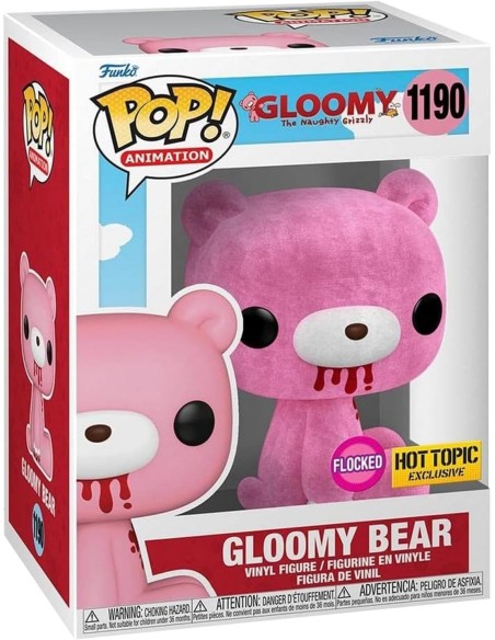 Figura Funko Pop! Animación Gloomy The Naughty Grizzly Oso Gloomy Modelo 1190| 65105 Edición Flocked