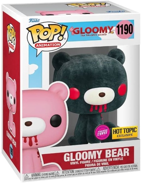 Figura Funko Pop! Animación Gloomy The Naughty Grizzly Oso Gloomy Modelo 1190| 65105 Edición Limitada Chase y Flocked