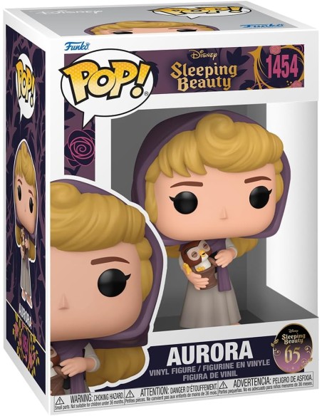 Figura Funko Pop! Disney Bella Durmiente Aurora (con Búho) Modelo 1454 | 78181 Edición 65 Aniversario