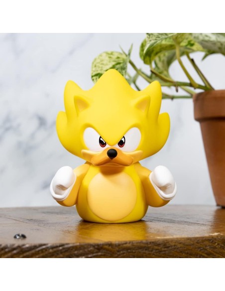 Tubbz Pato de Goma Juego Sonic The Hedgehog Modelo Súper Sonic