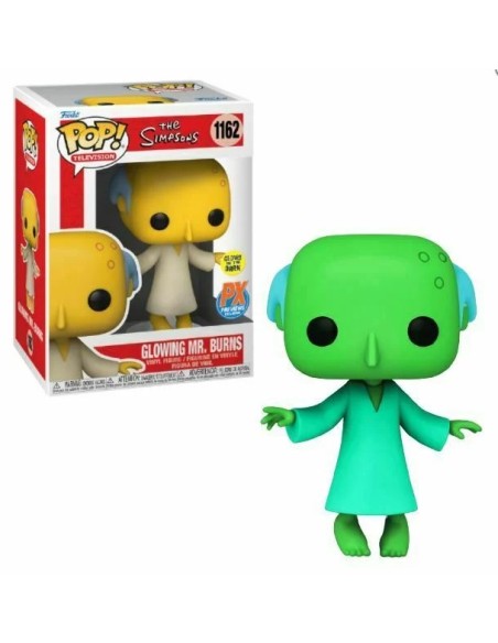 Figura Funko Pop! Televisión Los Simpsons Glowing Mr. Burns Modelo 1162 | 58177 Edición Exclusiva PX Brilla en la Oscuridad