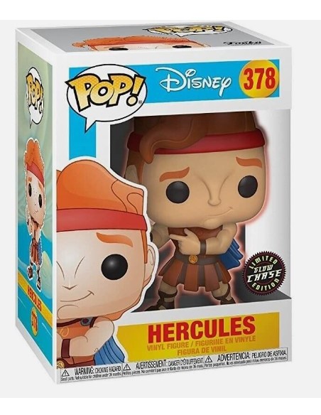 Figura Funko Pop! Disney Hércules Modelo 378 | 29322 Edición Limitada Chase Brilla en la Oscuridad