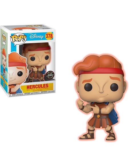 Figura Funko Pop! Disney Hércules Modelo 378 | 29322 Edición Limitada Chase Brilla en la Oscuridad