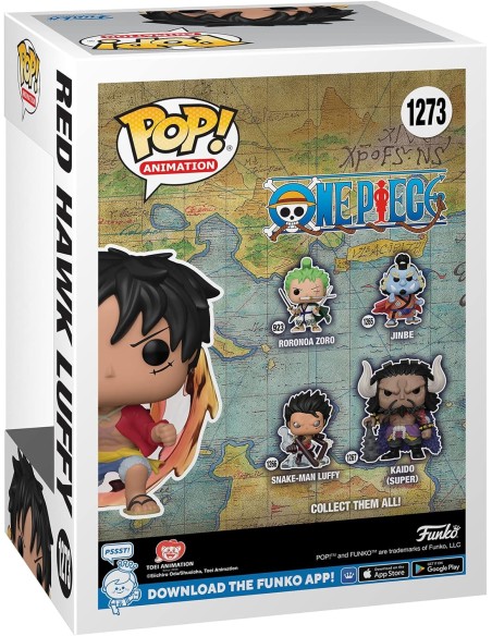 Figura Funko Pop! Animación One Piece Luffy Red Hawk Modelo 1273 | 62701  Edición Especial Funko