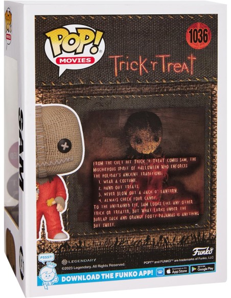 Figura Funko Pop! Películas Truco o Trato Sam Modelo 1036 | 73836 Flocked Edición Spirit