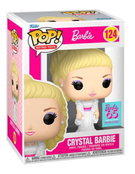 Figura Funko Pop! Retro Toys Barbie 65 Aniversario Crystal Barbie Modelo 124 | 75158