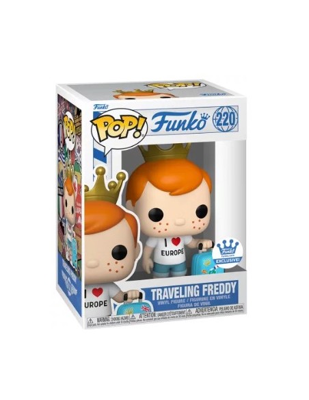 Figura Funko Pop! Freddy viajando Modelo 220 | 77110 Edición Exclusiva de Funko
