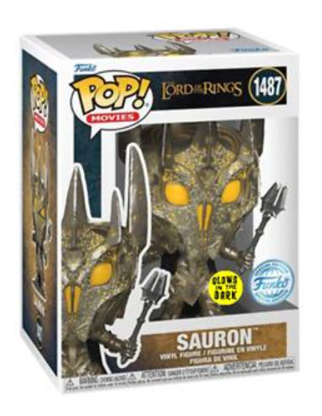 Figura Funko Pop! Películas El Señor de los Anillos Sauron Modelo 1487 | 78850 Edición Especial Brilla en la Oscuridad