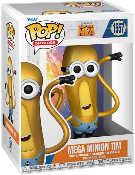 Figura Funko Pop! Películas Gru 4: Mi Villano Favorito Mega Minion Tim Modelo 1557 | 76053