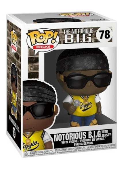 Figura Funko Pop! Rocks Notorious B.I.G. con Jersey Modelo 78 | 31554