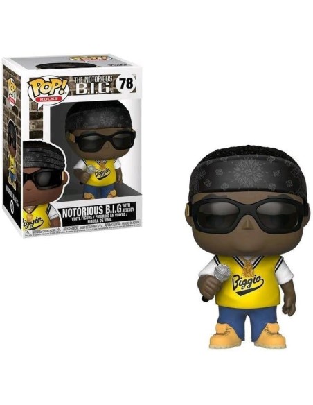Figura Funko Pop! Rocks Notorious B.I.G. con Jersey Modelo 78 | 31554