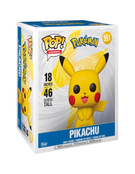 Figura Funko Pop! Mega Gigante Pokemon Pikachu 46 Cm Modelo 951 | 74231