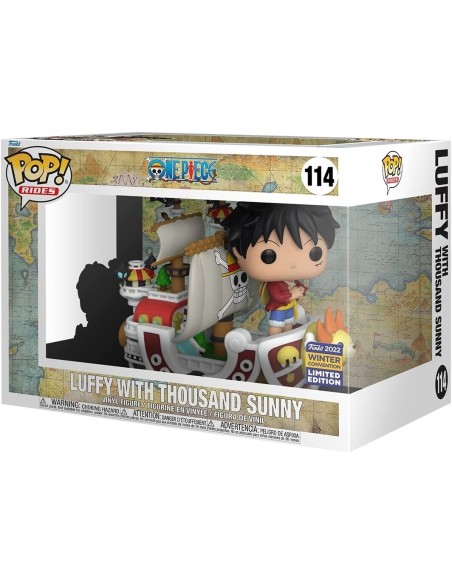 Figura Funko Pop! Rides One Piece Luffy con el Thousand Sunny Modelo 114 | 65367